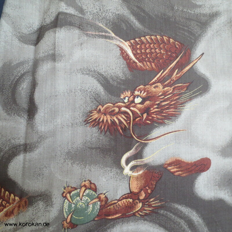 Tiger und Drache Juban Unterkimono, Wollmuslin