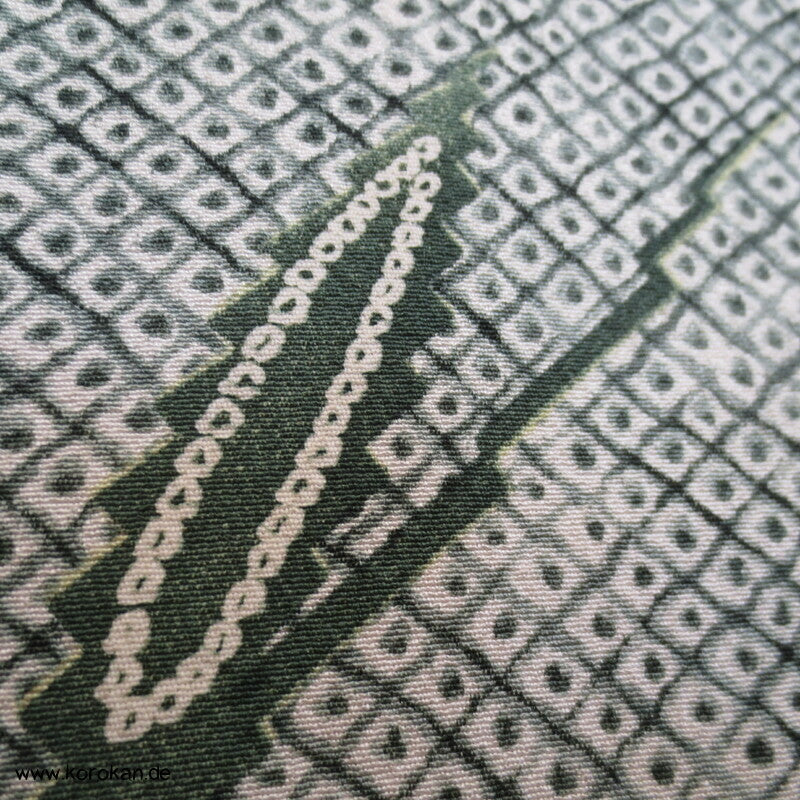 Grashalme Kanoko Dot Haori Kimono Jacke, mit Himo