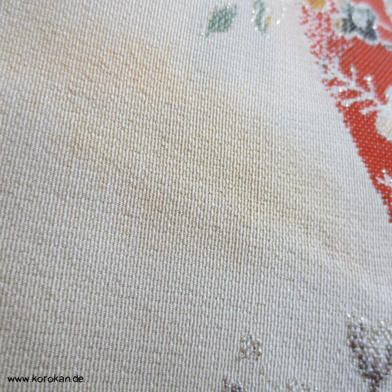 feine Blütenmuster Hitoe Fein Seiden Lurex Jacquard Kimono