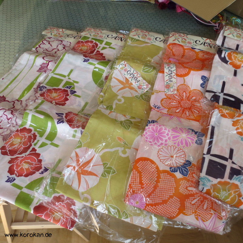 Canoa Yukata Sommer Kimono, reine Baumwolle, neu und originalverpackt