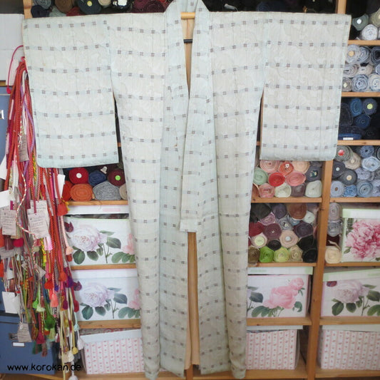 gewebte Wellen mit Urushi Igeta Brunnenkreuzen Komon Kimono