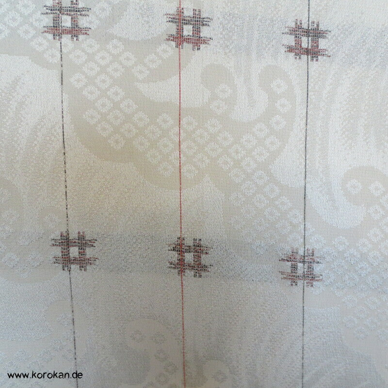 gewebte Wellen mit Urushi Igeta Brunnenkreuzen Komon Kimono