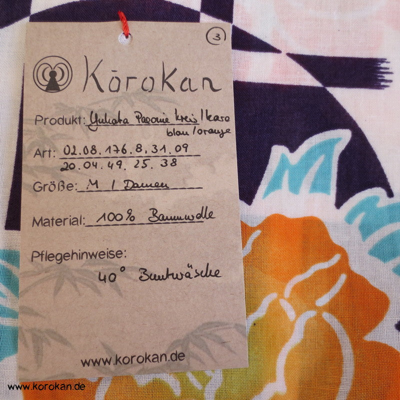 Canoa Yukata Sommer Kimono, reine Baumwolle, neu und originalverpackt