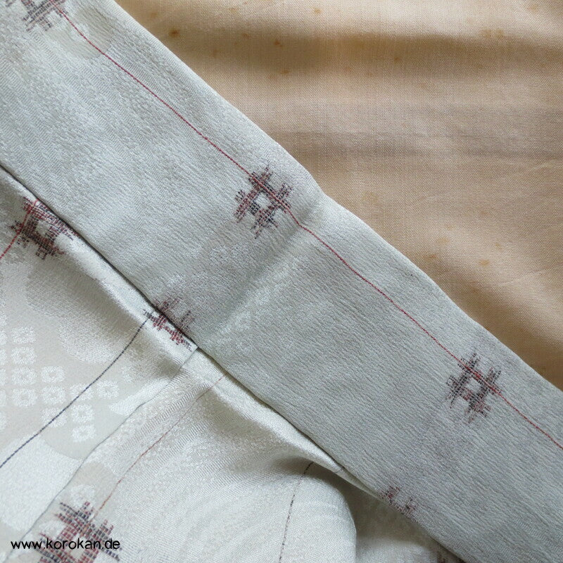 gewebte Wellen mit Urushi Igeta Brunnenkreuzen Komon Kimono
