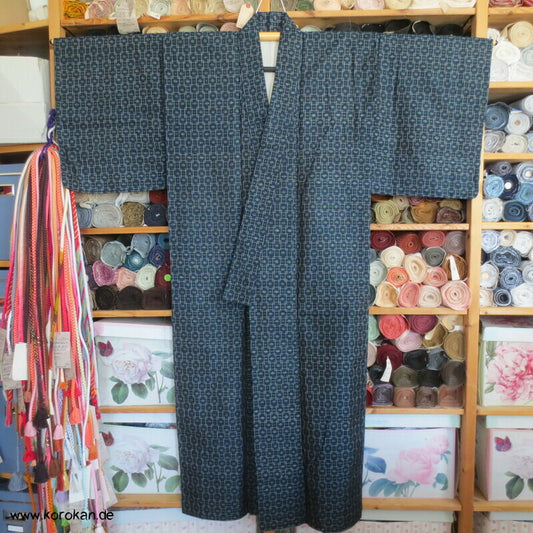 Woll Kasuri Kreuze Komon Kimono