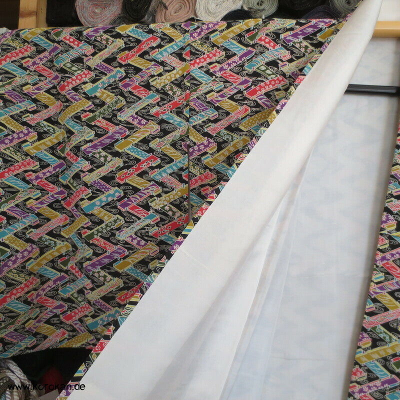 Floating World Stege über Wasser Komon Kimono