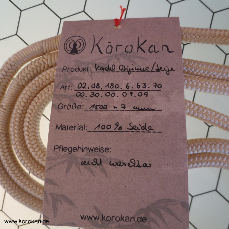 beige Kordel Obijime