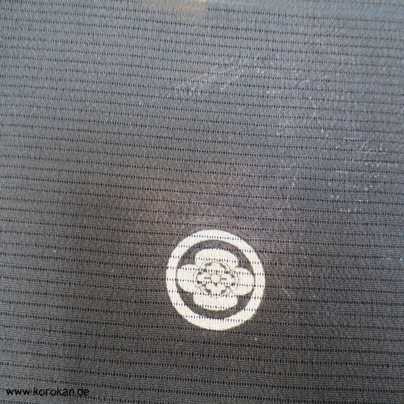 Felsenlandschaft antiker Tomesode Kimono, Rho Seide - halbtransparent