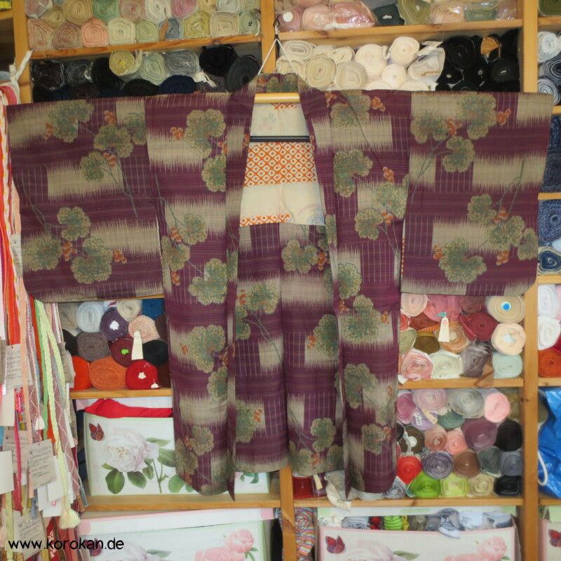 Meisen Seide längere Haori Kimono Jacke - antik