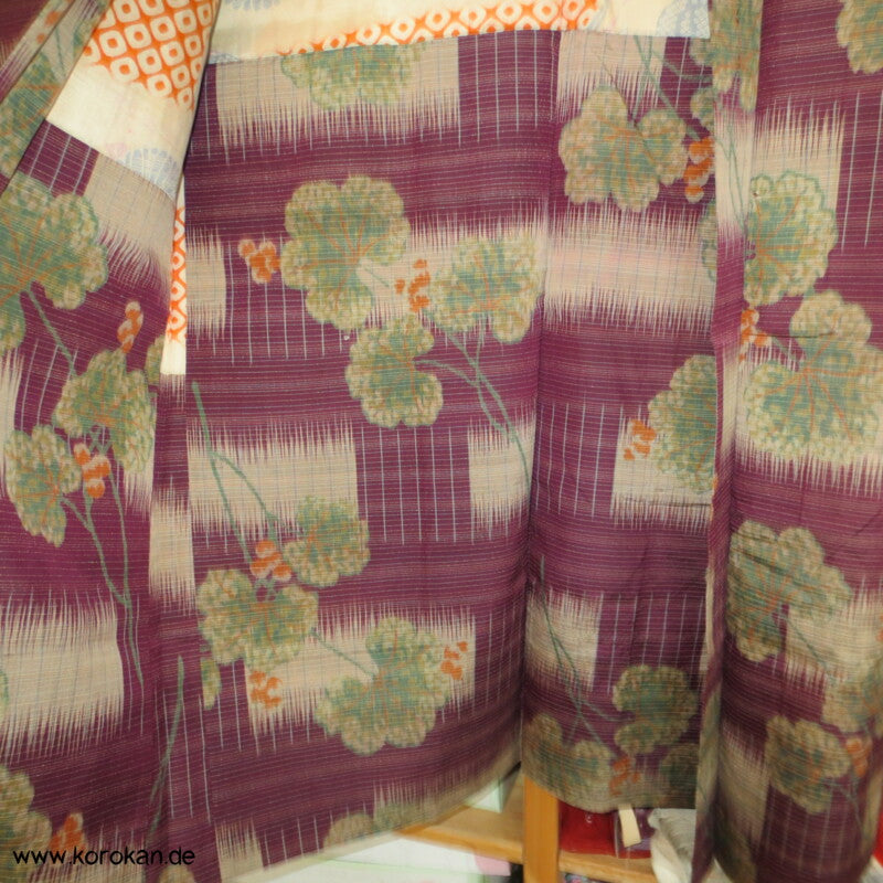 Meisen Seide längere Haori Kimono Jacke - antik