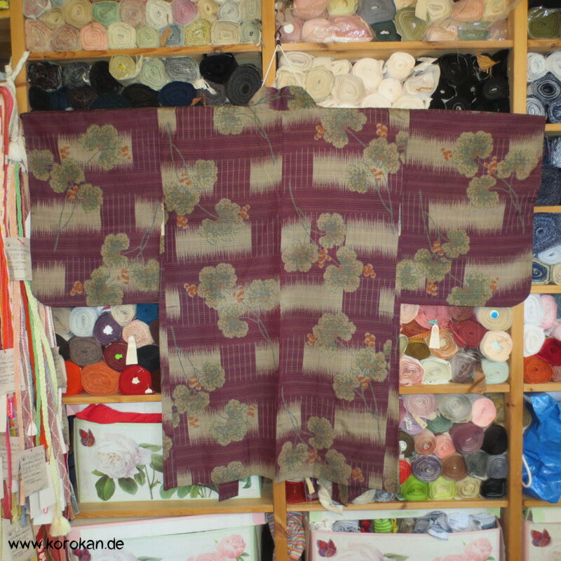 Meisen Seide längere Haori Kimono Jacke - antik