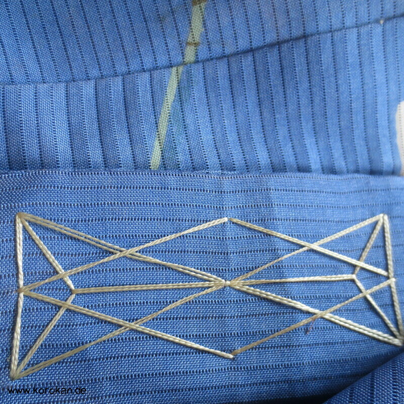 antiker Kimono Juban für kleine Jungen, Brasse, Angel, Korb