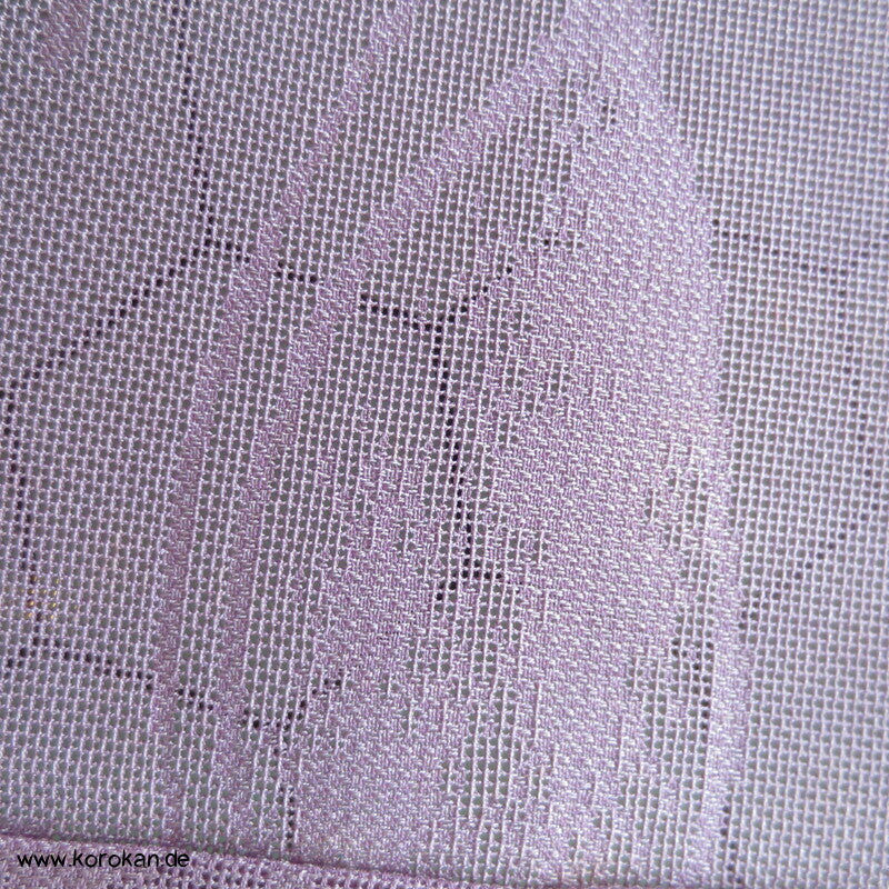 abstrakte Schmetterlinge, fliederfarben Hitoe Kimono Sha Seide