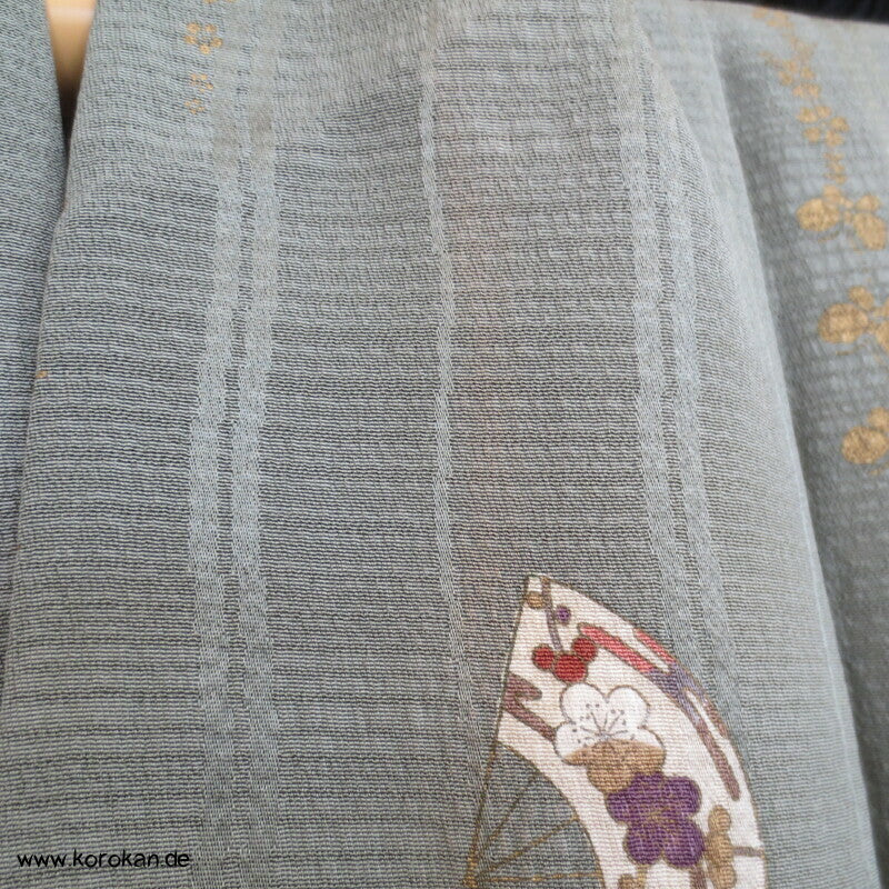 Bokashi Farbverlauf, Weiden, Fächer Homongi Kimono