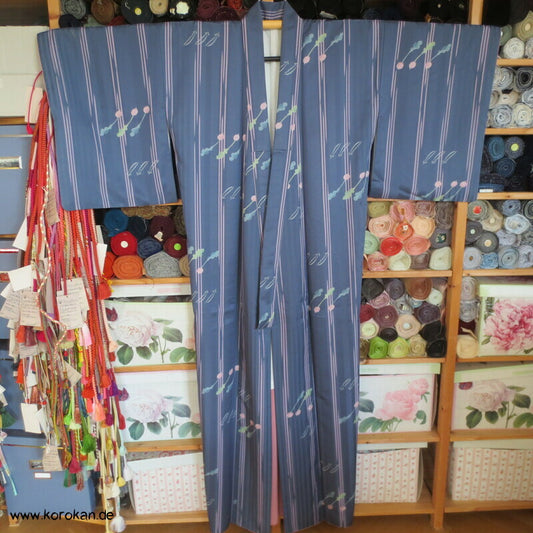 Daikon und Edamame, Streifen Komon Kimono