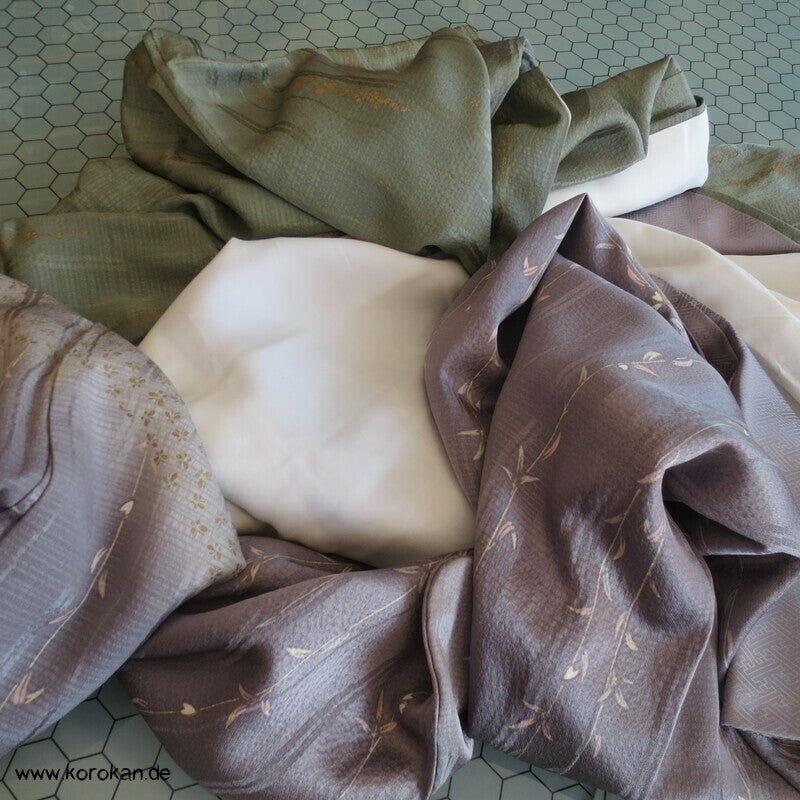 Bokashi Farbverlauf, Weiden, Fächer Homongi Kimono