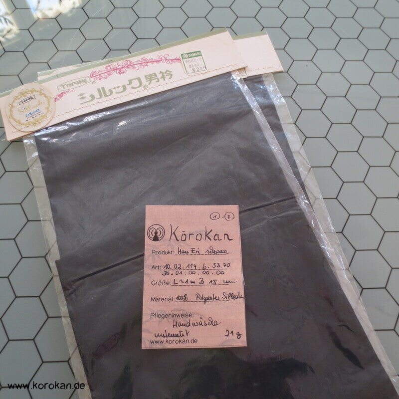 Han Eri schwarzer Sillook Kragenstreifen