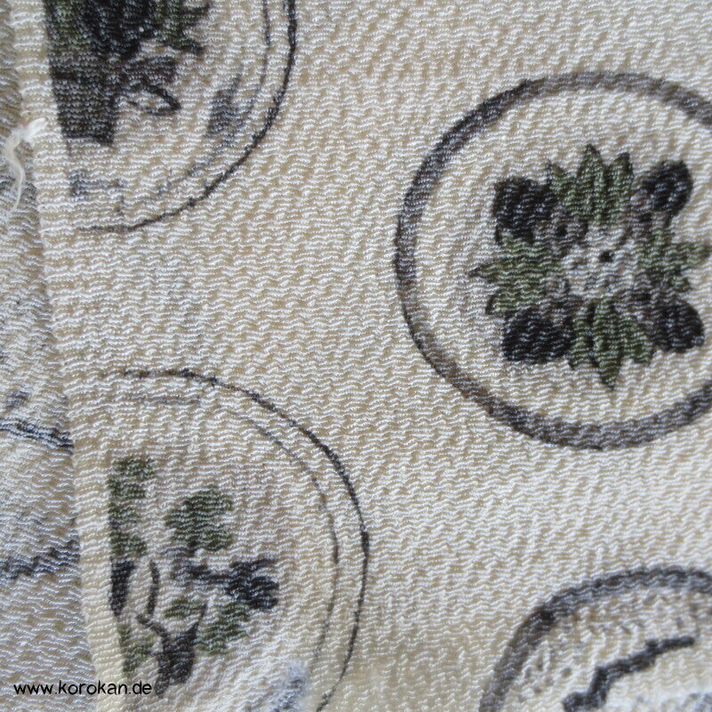 Araihari Mon artige Kreise Hitoe Kimono Seiden Crepe