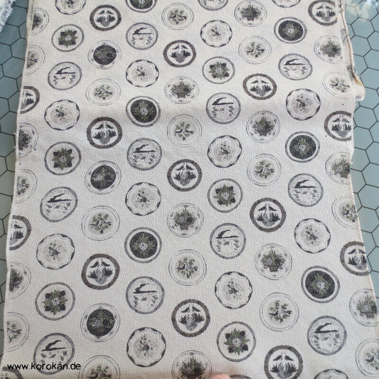 Araihari Mon artige Kreise Hitoe Kimono Seiden Crepe