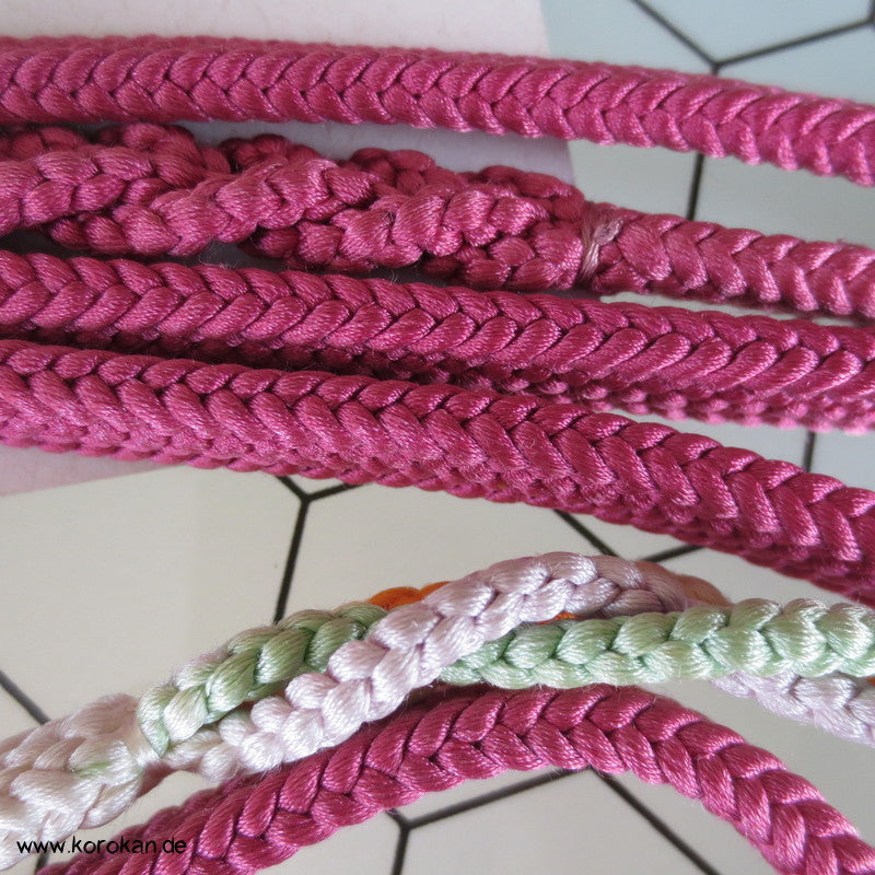 mauve, bunter Abschnitt Kordel Obijime, Zopfteil
