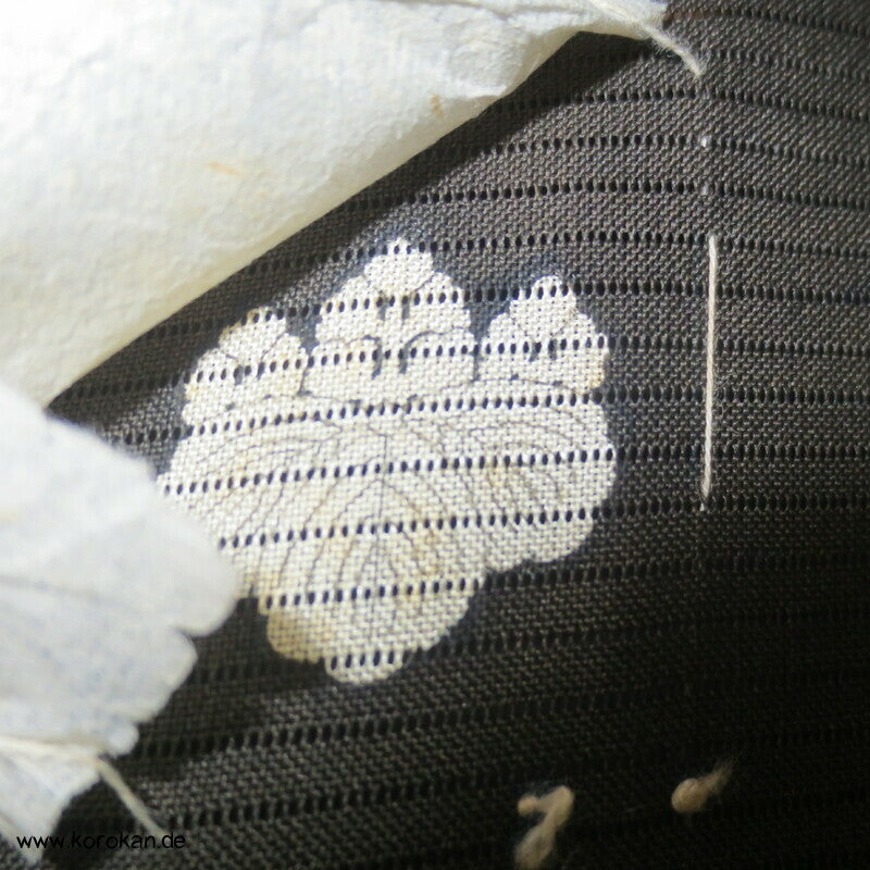 Kaioke Boxen, antiker Hitoe Tomesode Kimono, bestickt Seiden Rho Drehergewebe