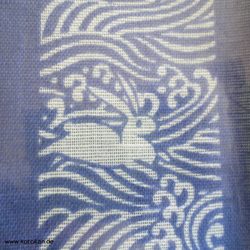 Furoshiki japanisches Tragetuch mit Hasen und Wellen