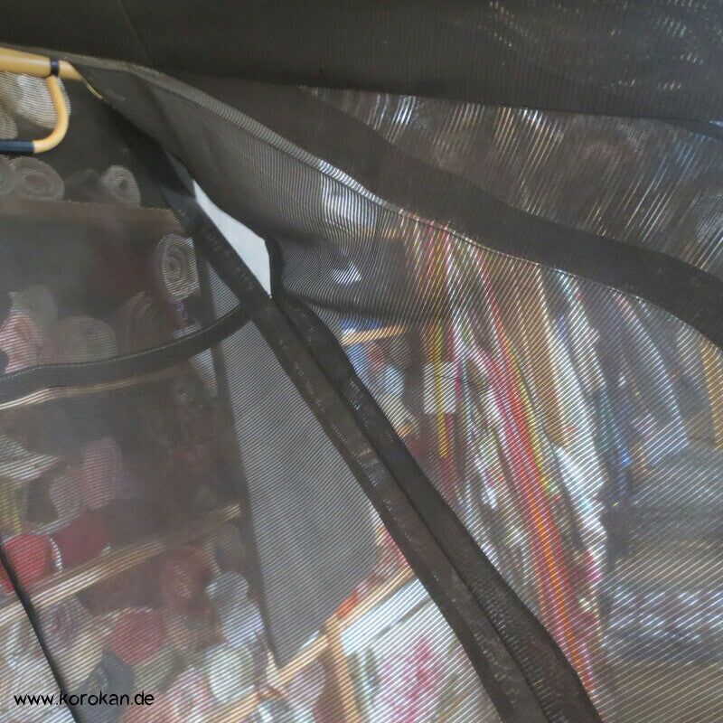 Kaioke Boxen, antiker Hitoe Tomesode Kimono, bestickt Seiden Rho Drehergewebe