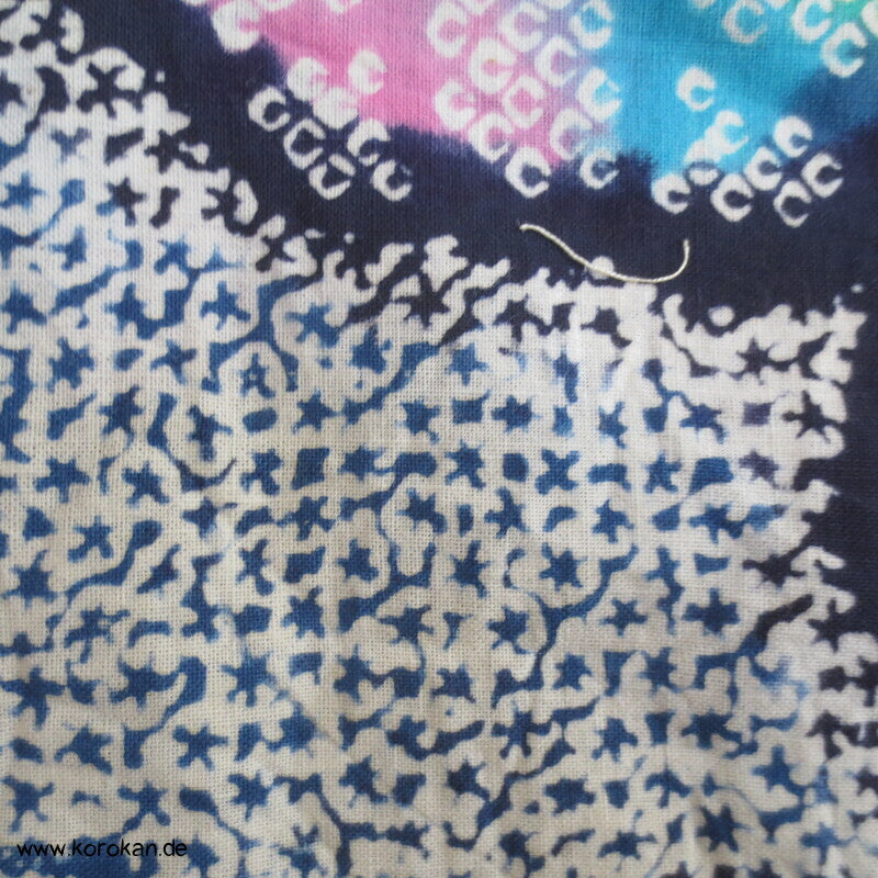 japanischer homemade Yukata Kimono, Kanoko Dot Print