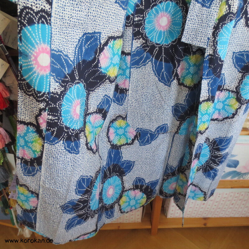 japanischer homemade Yukata Kimono, Kanoko Dot Print