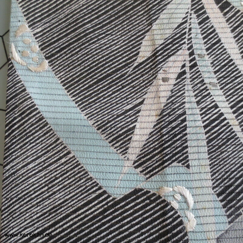 Kaioke Boxen, antiker Hitoe Tomesode Kimono, bestickt Seiden Rho Drehergewebe