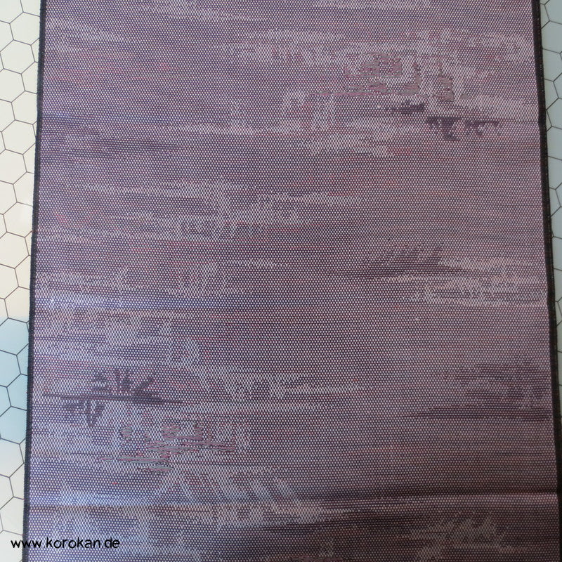 abstrakter mauve melierter Wolle/ Seide Kimono Jacquard
