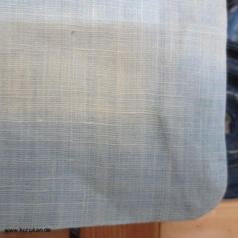 hellblauer 3 Mon Hanf Hitoe ungefütterter Kimono