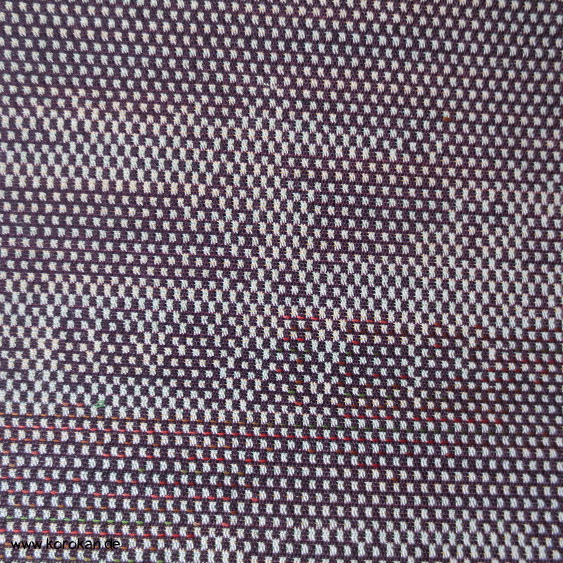 abstrakter mauve melierter Wolle/ Seide Kimono Jacquard