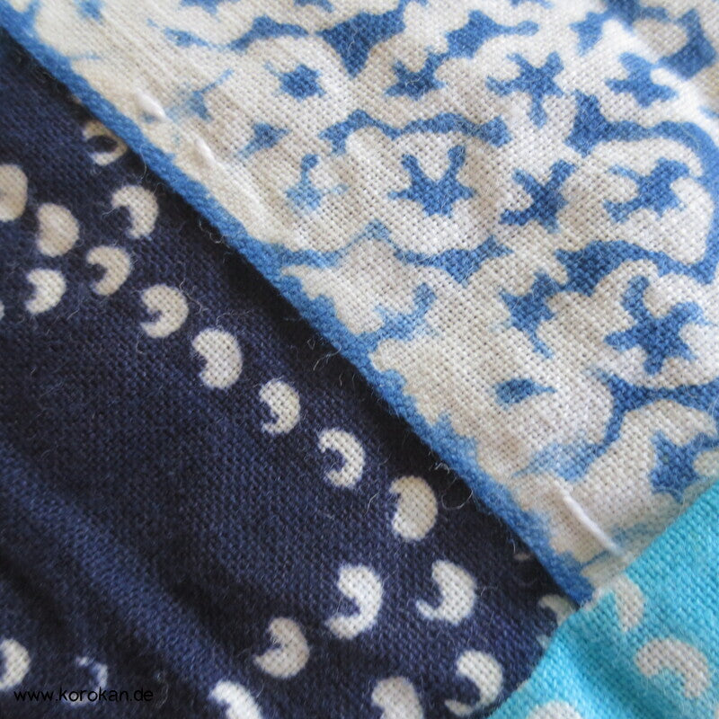 japanischer homemade Yukata Kimono, Kanoko Dot Print