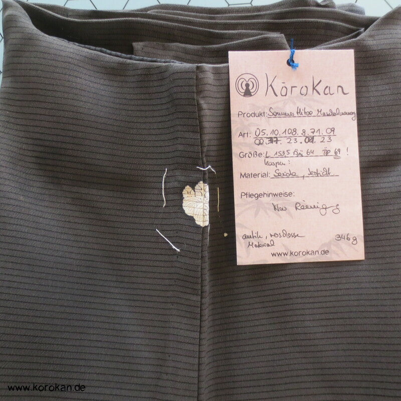 Kaioke Boxen, antiker Hitoe Tomesode Kimono, bestickt Seiden Rho Drehergewebe