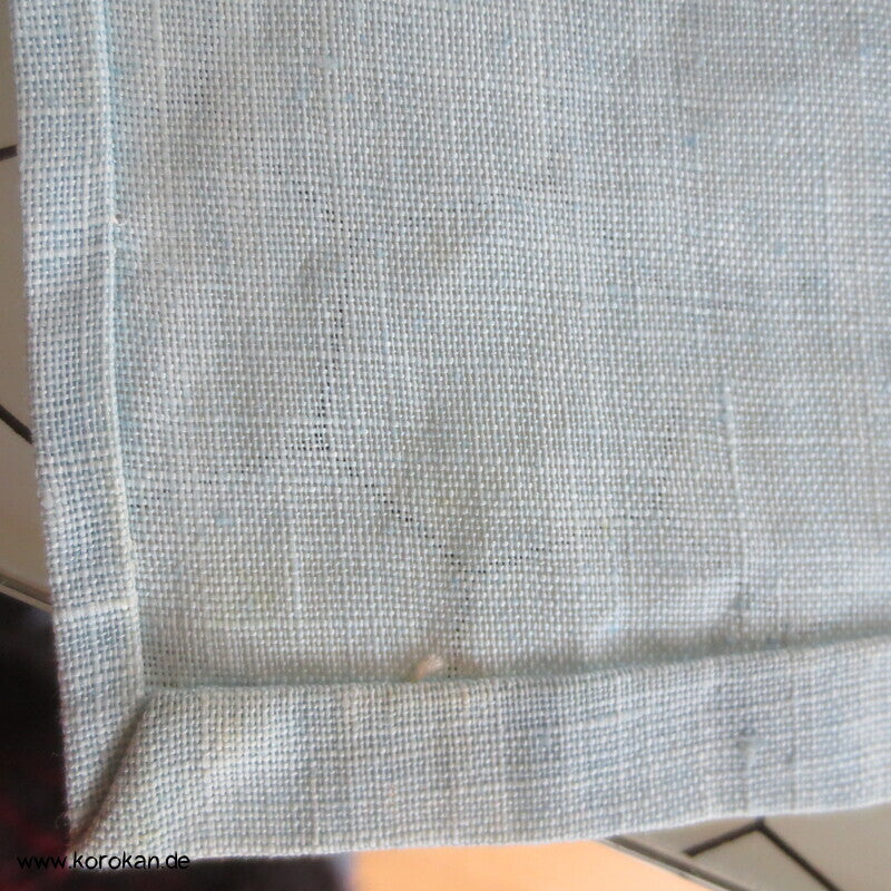 hellblauer 3 Mon Hanf Hitoe ungefütterter Kimono