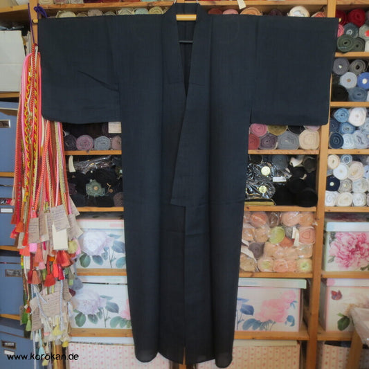 halbtransparenter Tsumugi Seiden Hitoe Hochsommer Kimono