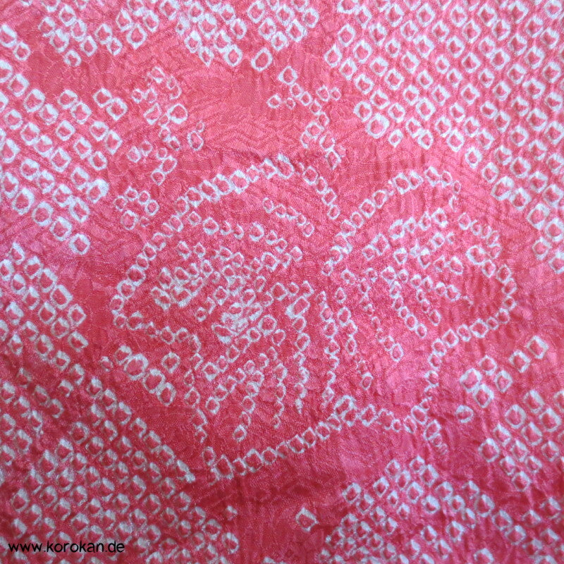 Full Shibori Weinblätterranken Seidendamast Haori Kimonojacke