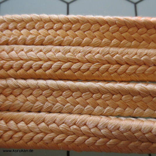 hellgelbmessing / beige Obijime, Seide