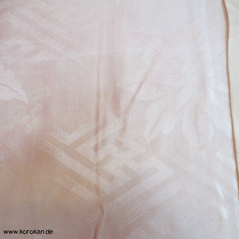 Full Shibori Weinblätterranken Seidendamast Haori Kimonojacke