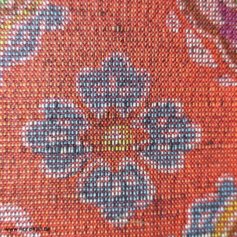 rost - bunte Ornamente Druck Kimono Mischgewebe