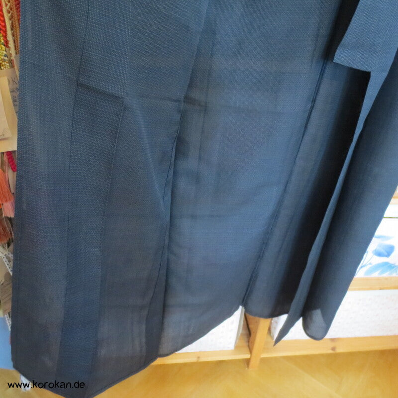 halbtransparenter Tsumugi Seiden Hitoe Hochsommer Kimono
