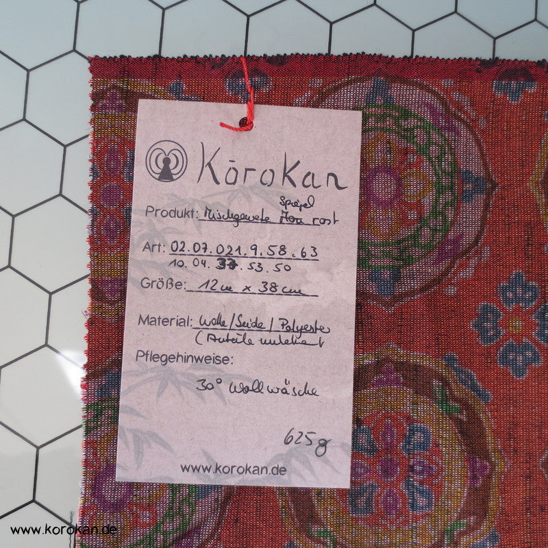 rost - bunte Ornamente Druck Kimono Mischgewebe