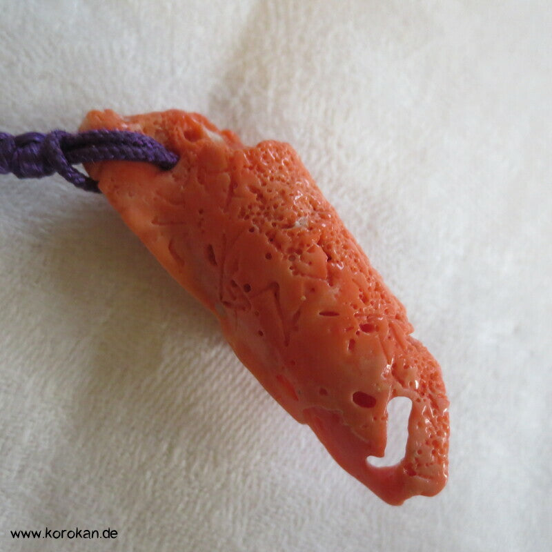 Netsuke, Obi Anhänger aus Koralle