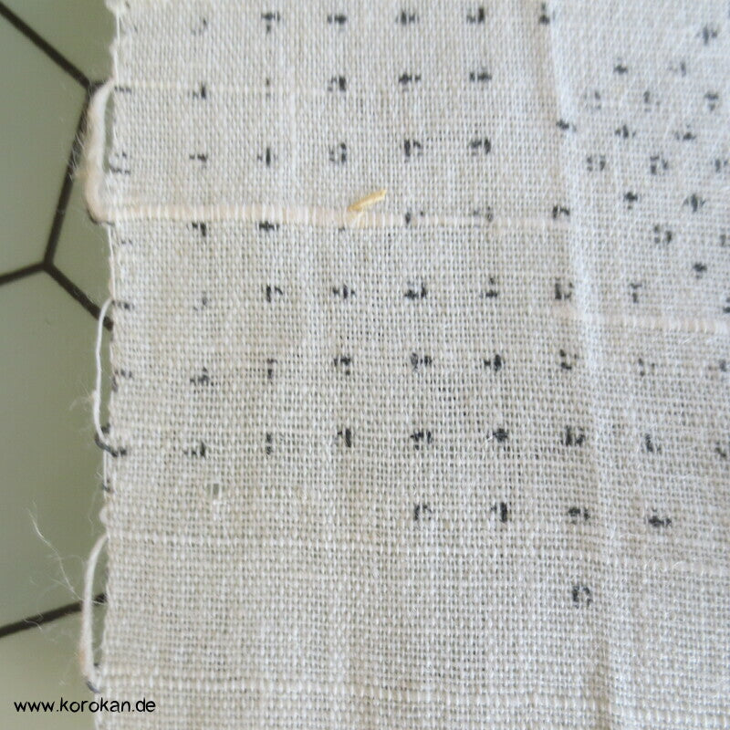 Fächer Kasuri Sommer Kimono Baumwolle / Hanfgewebe