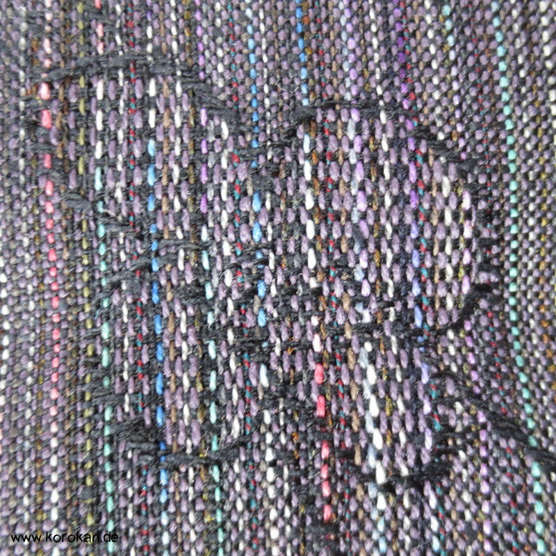 Blumenjacquard, bunte Fäden Wolle / Seide Kimono Stoff