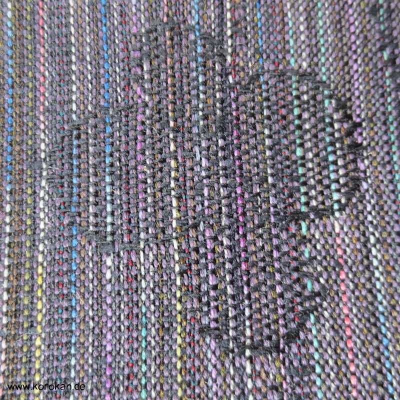 Blumenjacquard, bunte Fäden Wolle / Seide Kimono Stoff