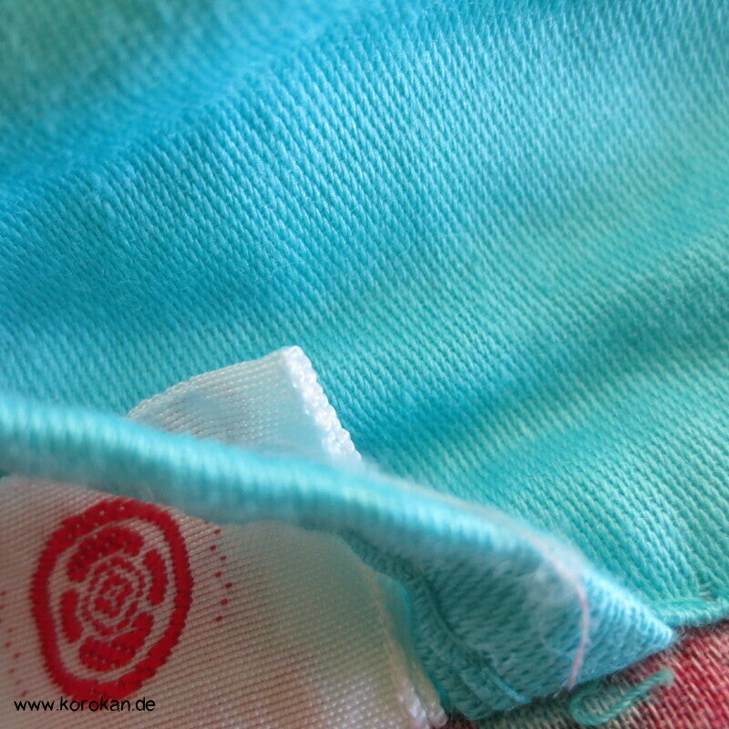 Yukata Baumwoll Kimono Blüten Tempel Kraniche