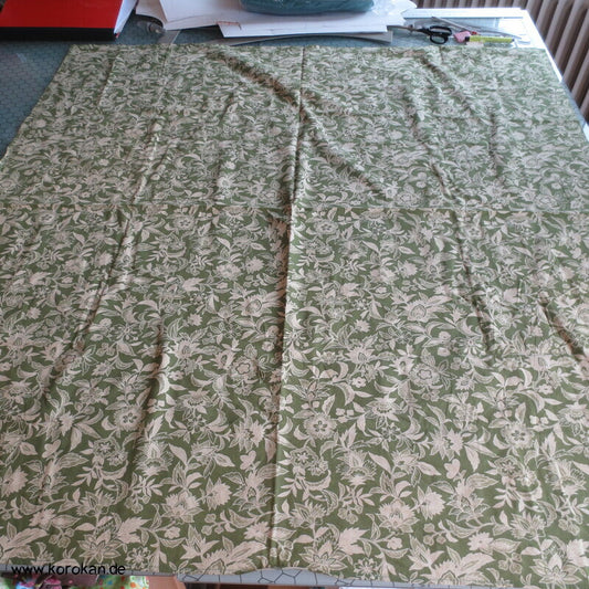 riesiges Furoshiki zweiseitig bedruckt - Blüten und Segaiha