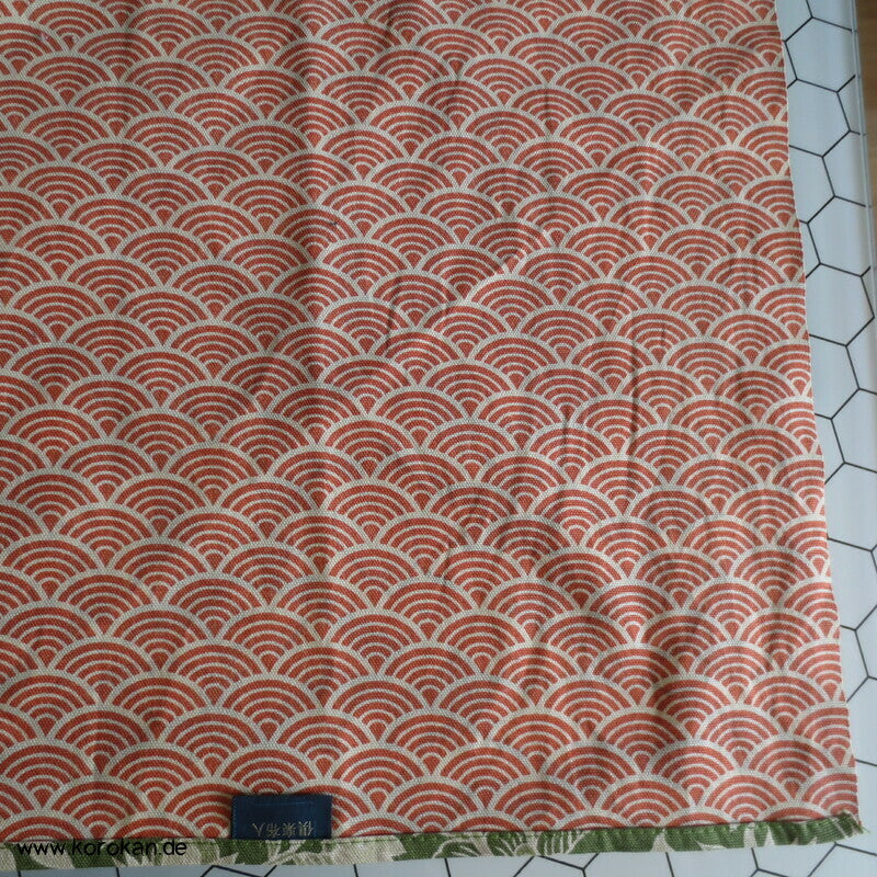 riesiges Furoshiki zweiseitig bedruckt - Blüten und Segaiha